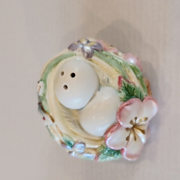 Fitz and Floyd Garden Rhapsody Salt Shaker Eggs Easter Vintage - Picture 2 of 10